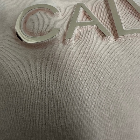 Calvin Klein Women's Pink T-Shirt - Picture 5 of 7